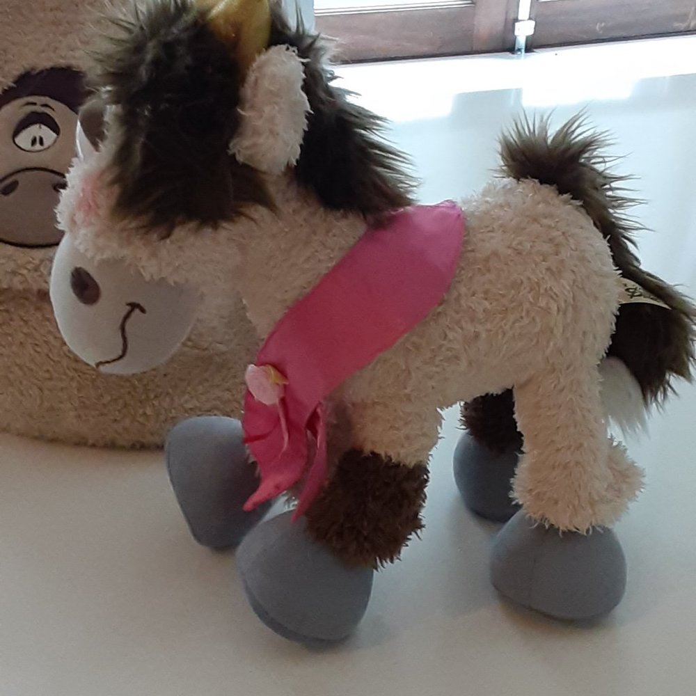 Diddl Galupy Horse Plush, Depesche Germany, crown, pink ribbon, 14" -RARE - Picture 10 of 11